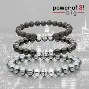 Power of 3! big Armbänderset "Midnight" Bild 1