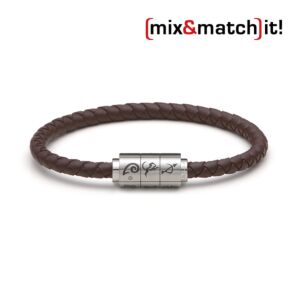 (mix&match)it! Armband "Widder", Silikon, braun Bild 1