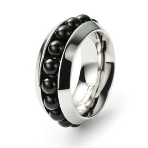 Sphere Ring, Onyx Bild 1