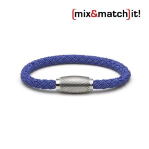 Business Rocker Armband, Textil, blau Bild 1