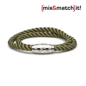 (mix&match)it! Armband, Seide, olive Bild 1