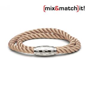 (mix&match)it! Armband, Seide, coffee Bild 1