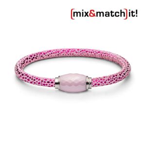 (mix&match)it! Armband, Leder, neon-pink Bild 1