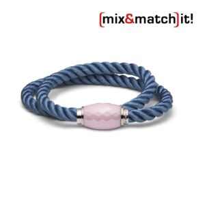 (mix&match)it! Armband, Seide, dunkelblau Bild 1