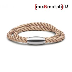 (mix&match)it! Armband, Seide, coffee Bild 1
