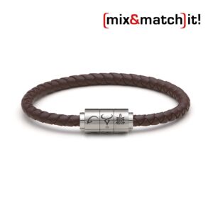 (mix&match)it! Armband "Stier", Silikon, braun Bild 1