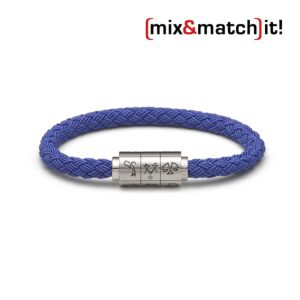 (mix&match)it! Armband "Zwillinge", Textil, blau Bild 1