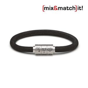 (mix&match)it! Armband "Zwillinge", Leder, schwarz Bild 1