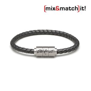 (mix&match)it! Armband "Löwe", Silikon, titan Bild 1