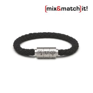 (mix&match)it! Armband "Waage", Textil, schwarz Bild 1