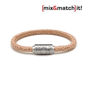 (mix&match)it! Armband "Skorpion", Leder, beige Bild 1