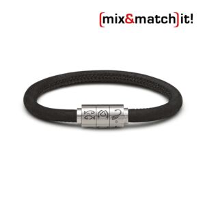 (mix&match)it! Armband "Skorpion", Leder, schwarz Bild 1