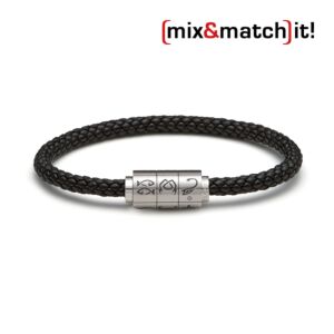 (mix&match)it! Armband "Skorpion", Leder, schwarz Bild 1