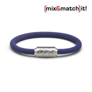 (mix&match)it! Armband "Schütze", Leder, royal blau Bild 1