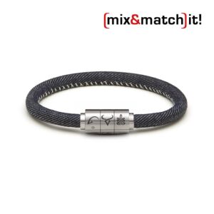 (mix&match)it! Armband "Steinbock", Jeans Bild 1