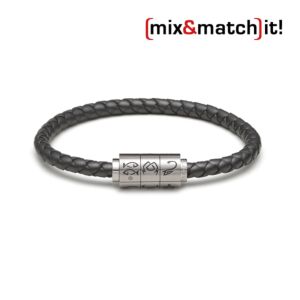 (mix&match)it! Armband "Fische", Silikon, titan Bild 1