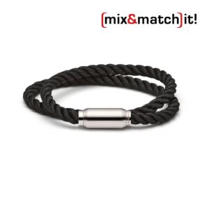 (mix&match)it! Armband, Seide, schwarz Bild 1