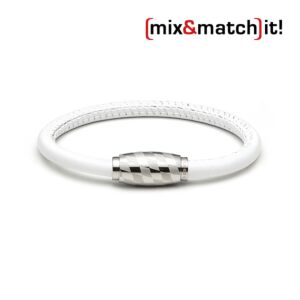 (mix&match)it! Armband, Leder, weiß Bild 1