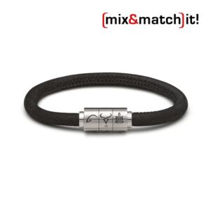 (mix&match)it! Armband "Stier", Leder, schwarz Bild 1