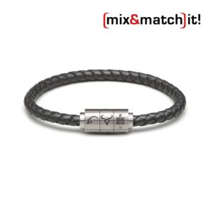 (mix&match)it! Armband "Jungfrau", Silikon, titan Bild 1