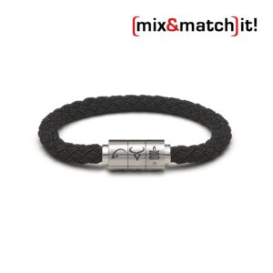 (mix&match)it! Armband "Jungfrau", Textil, schwarz Bild 1