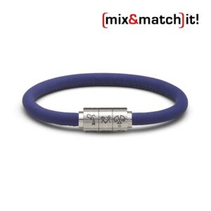 (mix&match)it! Armband "Waage", Leder, royal blau Bild 1