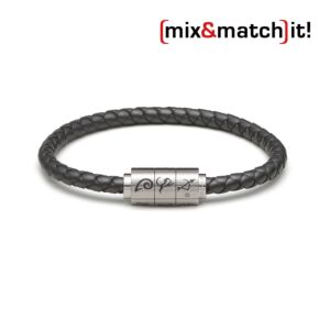 (mix&match)it! Armband "Schütze", Silikon, titan Bild 1