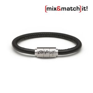 (mix&match)it! Armband "Schütze", Leder, schwarz Bild 1