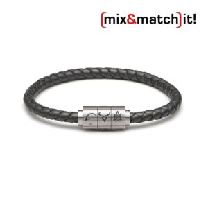(mix&match)it! Armband "Steinbock", Silikon, titan Bild 1