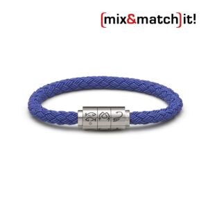 (mix&match)it! Armband "Fische", Textil, blau Bild 1