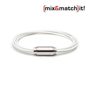 (mix&match)it!  Armband, Silikon, weiß Bild 1