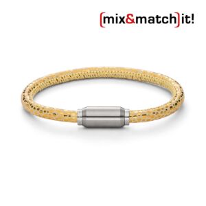 (mix&match)it! Armband, Leder, neon-gelb Bild 1
