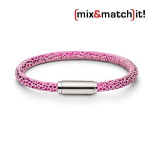 (mix&match)it! Armband, Leder, neon-pink Bild 1