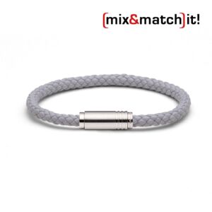 (mix&match)it! Armband, Leder, grau Bild 1